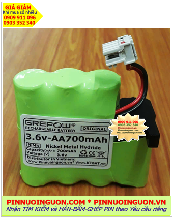 Pin sạc 3.6v-AA700mAh, Pin Thiết bị y tế 3.6v-AA700mAh, Pin sạc GREPOW 3.6v-AA700mAh chính hãng